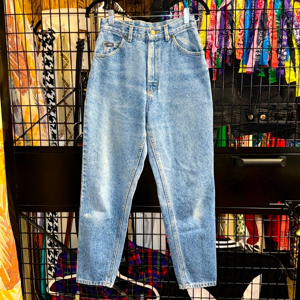 Vintage Lee Riders High Waist Straight Leg Mom Jeans Sz 8 Petite
